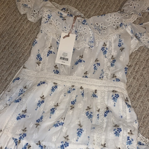 LOVESHACKFANCY denver dress -brilliant blue- SIZE0 - Picture 4 of 5